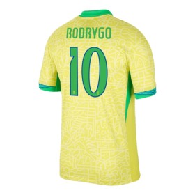 Fotbalové dres Brazílie Rodrygo 10 Domácí 2024 Krátký Rukáv